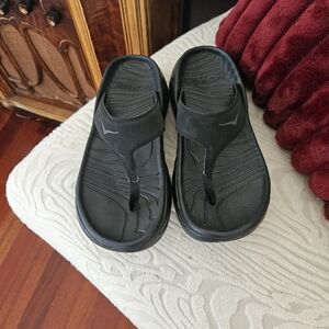 Black Hoka  Flip Flop Sandals